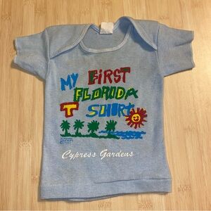 Vintage 1989 My First Florida T-Shirt Cypress Sunshine Coverups 18 Month baby